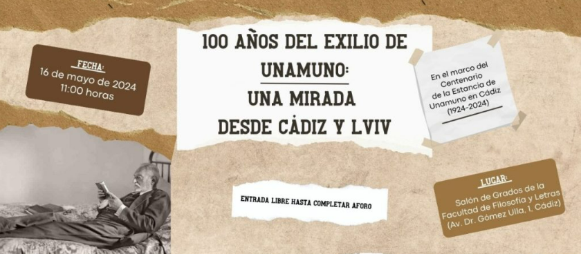 Participación del In-EMHis en “100 años del exilio de Unamuno: una mirada desde Cádiz y Lviv”