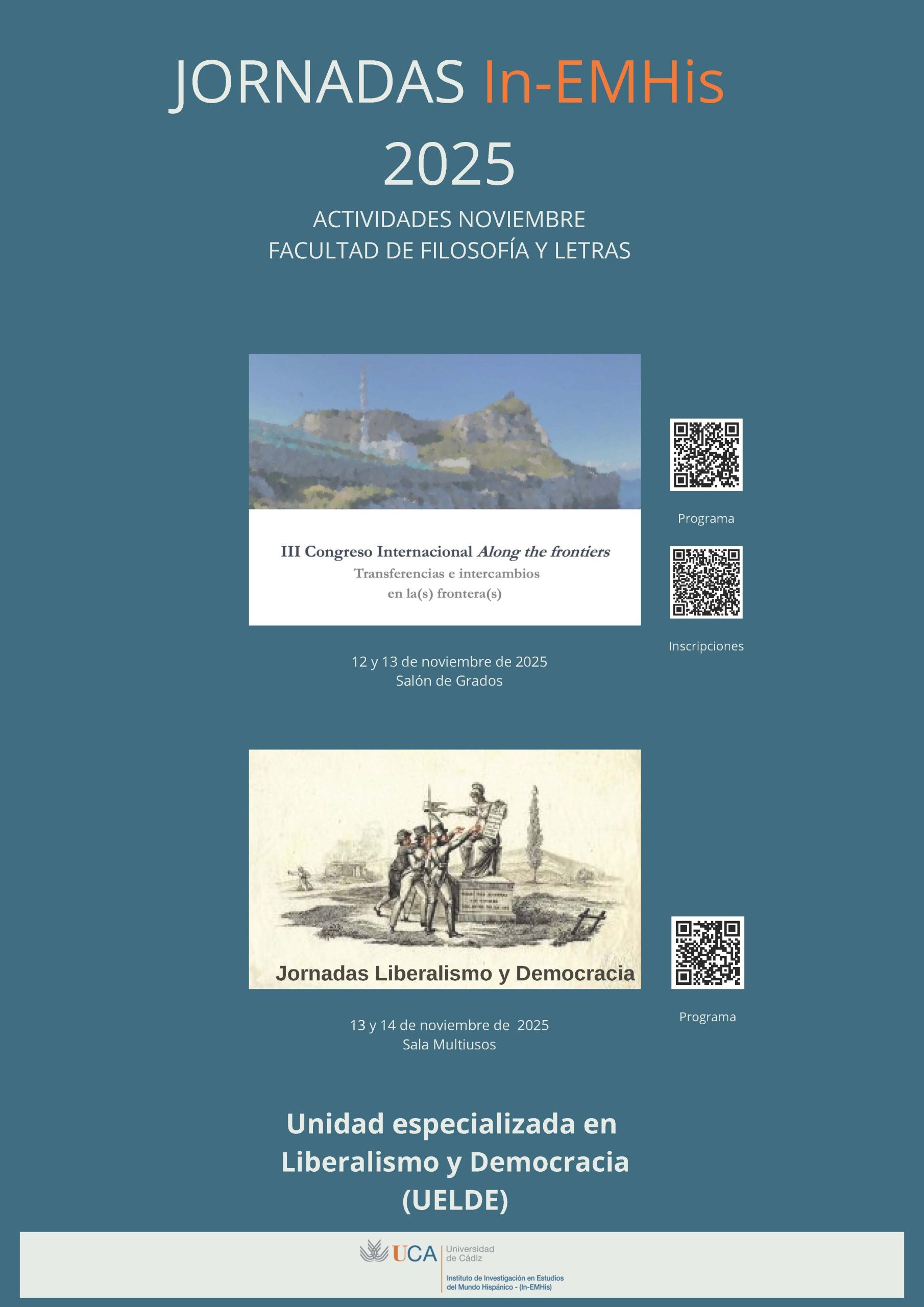 El III Congreso Internacional Along the Frontieres inicia la semana de actividades de la Unidad de Liberalismo y Democracia
