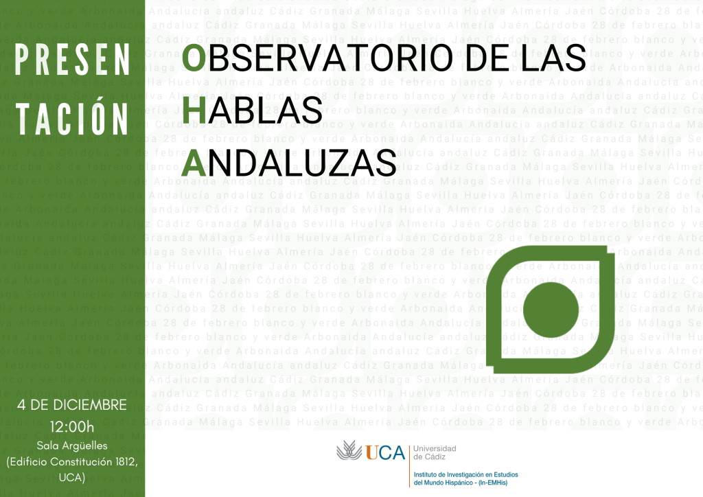 IMG Seminario: Retos y avances en el estudio de las hablas andaluzas (II aniversario del Observatorio de las Hablas Andal...
