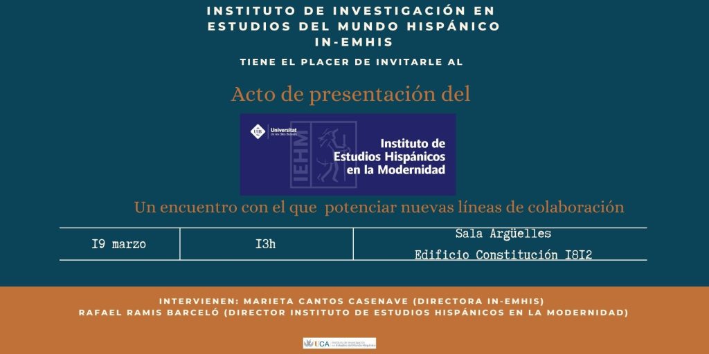 IMG Visita del Instituto de Estudios Hispánicos de la Modernidad a nuestra sede